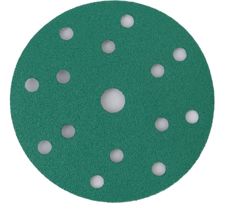 Абразивный круг GREEN Film 150 мм, P240, 15 отверстий, на липучке, 10 шт TILFLEX TL41-240/10