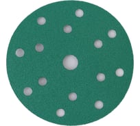 Абразивный круг GREEN Film 150 мм, P060, 15 отверстий, на липучке, 100 шт TILFLEX TL41-060/100