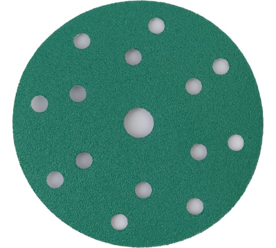 Абразивный круг GREEN Film 150 мм, P060, 15 отверстий, на липучке, 100 шт TILFLEX TL41-060/100 1