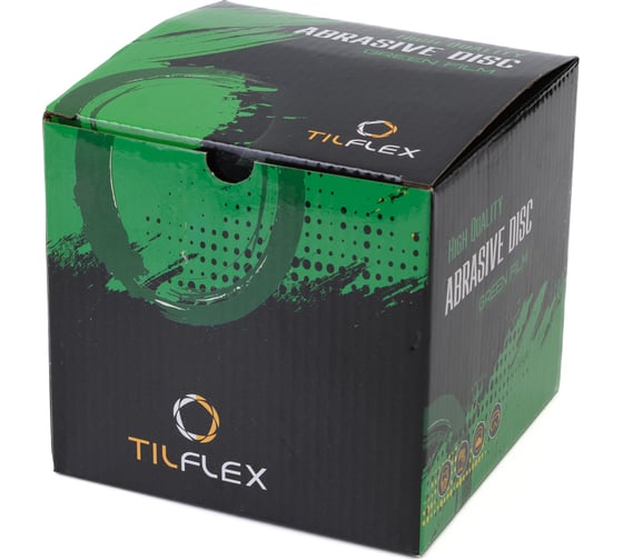 Абразивный круг GREEN Film 125 мм, P600, 8 отверстий, на липучке, 100 шт TILFLEX TL40-600/100