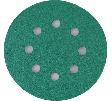 Абразивный круг GREEN Film 125 мм, P150, 8 отверстий, на липучке, 10 шт TILFLEX TL40-150/10