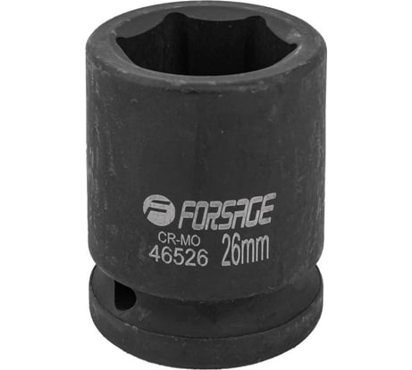 Головка ударная Forsage 26мм (6гр.), 3/4" F-46526(17209)