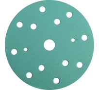 Абразивный круг GREEN Film 150 мм, P060, 15 отверстий, на липучке, 10 шт TILFLEX TL41-060/10