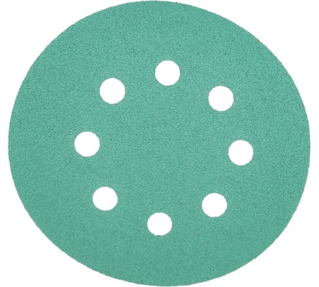 Абразивный круг GREEN Film 125 мм, P1500, 8 отверстий, на липучке, 10 шт TILFLEX TL40-1500/10