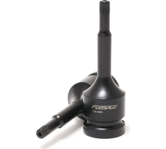 Головка-бита SPLINE глубокая ударная с отверстием (M5; 1/2") Forsage F-24807805T(47200) 1