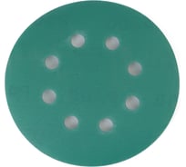 Абразивный круг GREEN Film 125 мм, P500, 8 отверстий, на липучке, 100 шт TILFLEX TL40-500/100