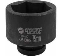 Головка ударная глубокая 6-гранная (75 мм; 1") Forsage F-48510075(17201)