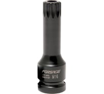 Головка-бита SPLINE глубокая ударная с отверстием (M16; 1/2") Forsage F-24807816T(47206)