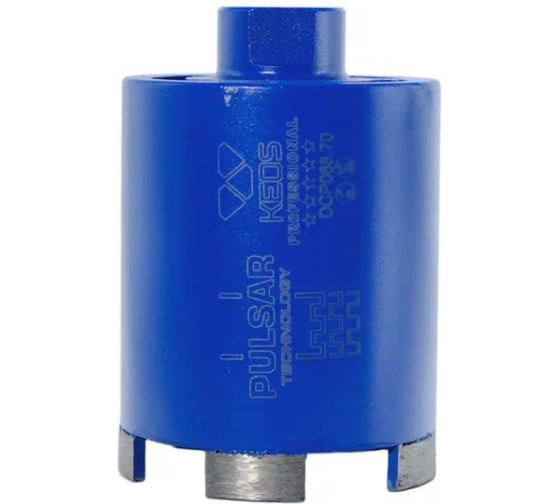 Коронка алмазная по бетону PULSAR микроудар (68/70 мм; М16) KEOS DCP068.70