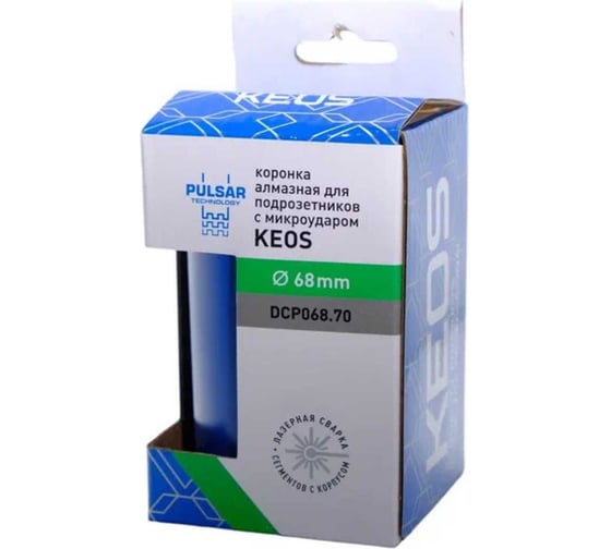 Коронка алмазная по бетону PULSAR микроудар (68/70 мм; М16) KEOS DCP068.70
