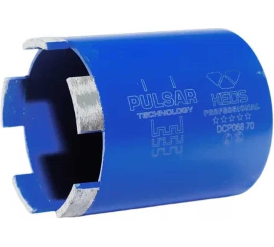 Коронка алмазная по бетону PULSAR микроудар (68/70 мм; М16) KEOS DCP068.70