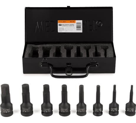 Набор ударных головок 6-гранных (8 шт; 1/2") WIEDERKRAFT WDK-705H