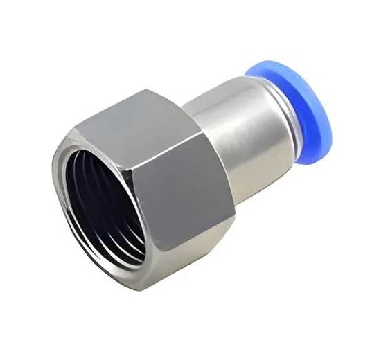 Фитинг для пластиковых трубок 4 мм с внутренней резьбой 1/4" Rockforce RF-SPCF04-02(2118)