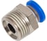 Фитинг для пластиковых трубок 8 мм с наружной резьбой 3/8" Rockforce RF-SPC08-03(2103) 2