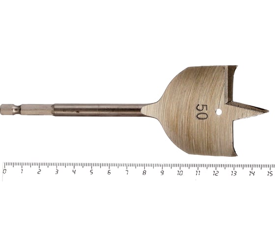 Сверло перьевое по дереву 50 мм, наконечник 1/4"HEX-С TORGWIN T124695