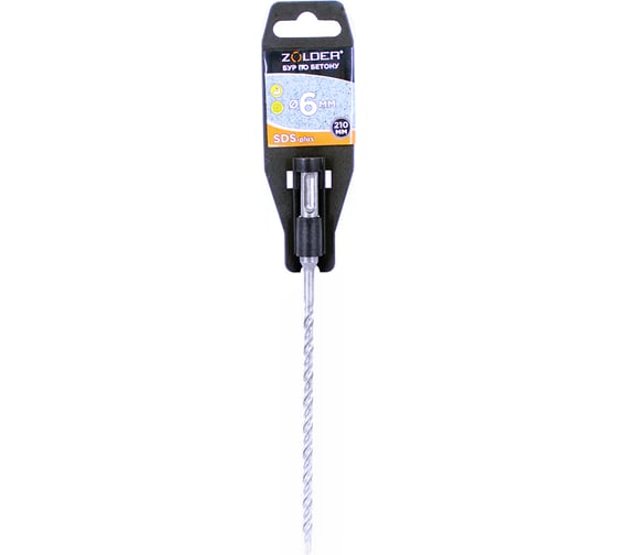 Бур по бетону (6х210 мм; SDS-Plus) ZOLDER fhd06210 1