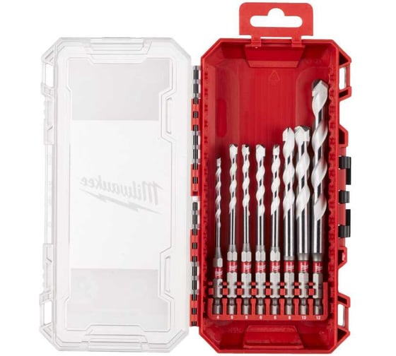 Сверла GEN III HEX набор 8 предметов по мультиматериалам Milwaukee 4932493871 1