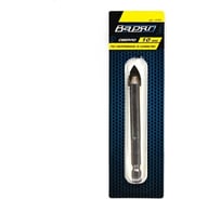 Сверло по керамике, кафелю и стеклу 10 мм, с четырьмя режущими лезвиями, шестигранный хвостовик ПРОФИ ВАРЯГ 018704