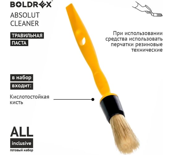 Травильная паста для нержавеющей стали absolut cleaner 0,4 кг Boldrex 3161-400СН