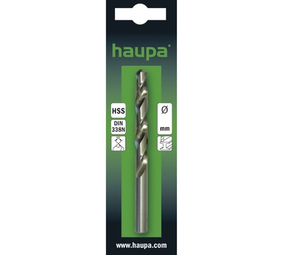 Сверло спиральное шлифованное кобальтовое (2 шт; 2.5 мм) HAUPA 230050/CO 1