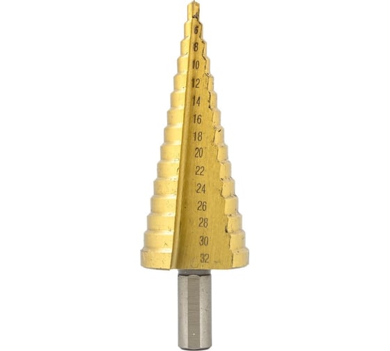 Сверло ступенчатое HSS 4241 4-32 мм Forsage F-44740(29853)