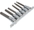 Набор головок-бит разнопрофильных Spline-Torx на планке (6 шт; 1/2") Forsage F-40918L(46632) 2