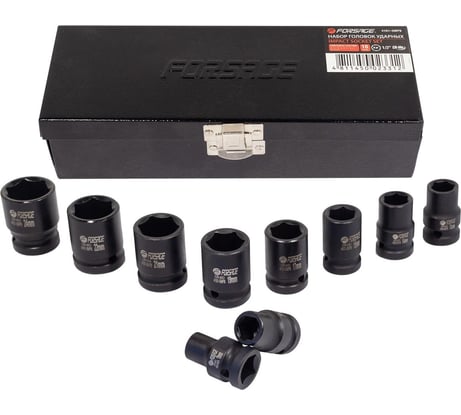 Набор головок ударных 6-гранных (10 шт; 1/2") Forsage F-4101-5MPB(28574)