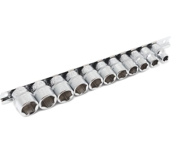 Набор головок 6-гранных на планке (11 шт; 3/8") Forsage F-3111-5 1