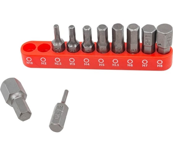 Набор бит HEX (10 шт; 1/4") Forsage F-21021(8209)
