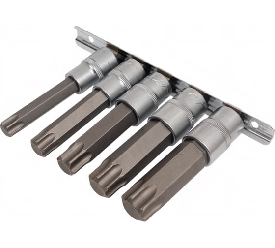 Набор головок-бит Torx 6-гранных (5 шт; 1/2") Forsage F-40914L(46627)