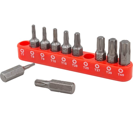 Набор бит TORX в блистере (10 шт; 1/4") Forsage F-21022(8240)
