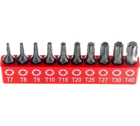 Набор бит TORX в блистере (10 шт; 1/4") Forsage F-21022(8240)