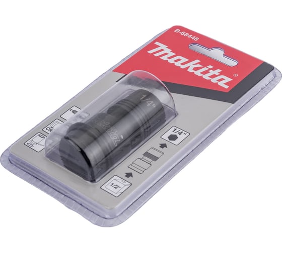 Адаптер-переходник 1/2"DR-1/4"HEX Makita B-68448