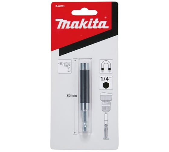 Держатель бит и шурупов (1/4"; 80 мм) Makita B-48751