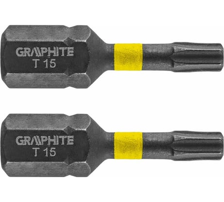 Биты ударные Graphite TX15 x 25 мм 1/4" S2 2 шт. 56H512
