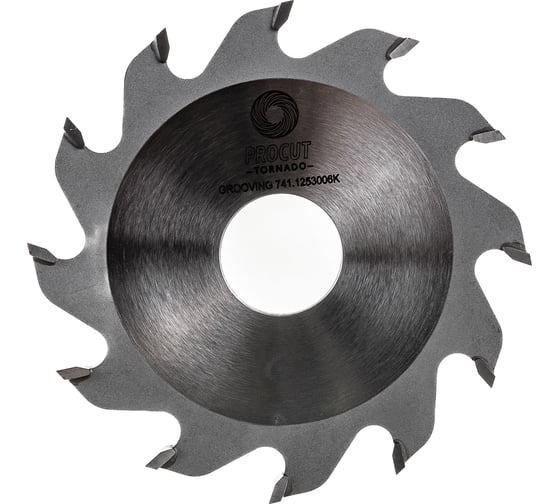 Пильный диск пазовый 125x30x6/3 мм, Z=12, F, по древесине, фанере PROCUT 741.1253006K.ECO