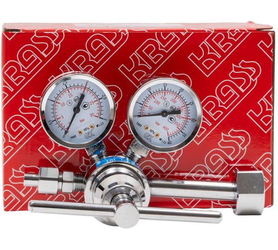 Редуктор высокого давления РВД-30/2 кислород/инертные газы 30/2 МПа, 55 м³/ч, поверенный KRASS 2141004PV 1