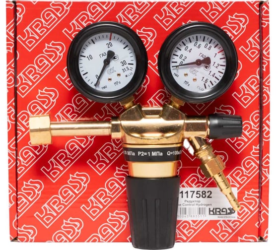 Редуктор водородный Base Control Hydrogen 20/1 МПа, 100 м³/ч, поверенный KRASS 2117582PV 1