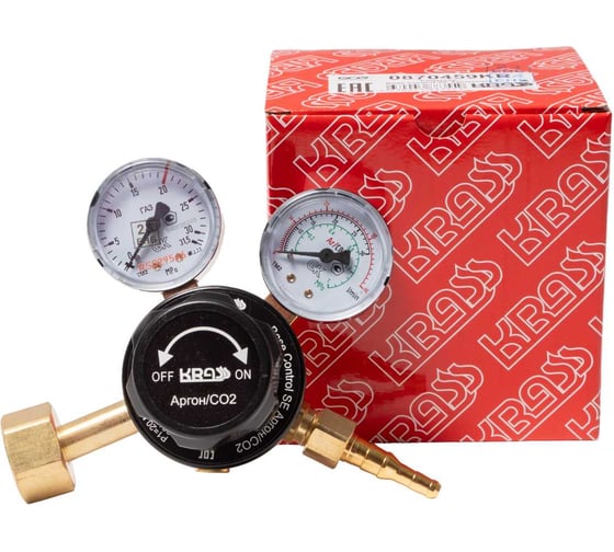 Регулятор расхода газа для углекислоты и аргона Base Control SE FLOW AR/CO2 20/- МПа, 30/40 л/мин, поверенный KRASS 0870459KRPV