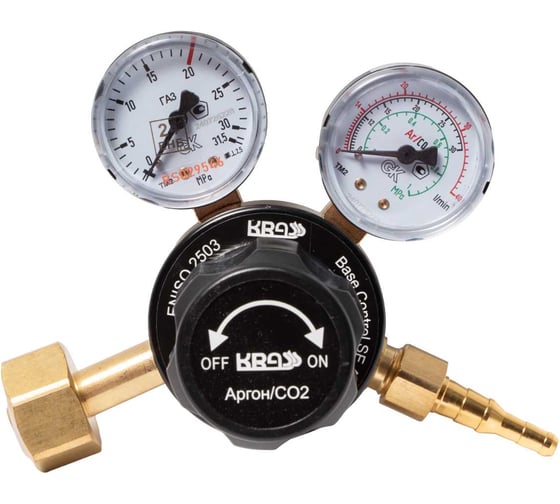 Регулятор расхода газа для углекислоты и аргона Base Control SE FLOW AR/CO2 20/- МПа, 30/40 л/мин, поверенный KRASS 0870459KRPV