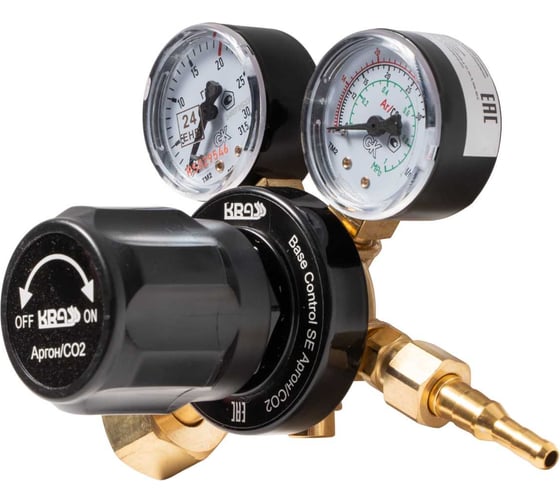 Регулятор расхода газа для углекислоты и аргона Base Control SE FLOW AR/CO2 20/- МПа, 30/40 л/мин, поверенный KRASS 0870459KRPV