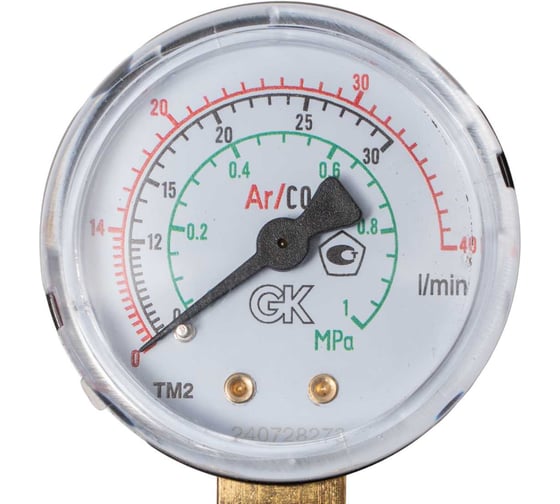 Регулятор расхода газа для углекислоты и аргона Base Control SE FLOW AR/CO2 20/- МПа, 30/40 л/мин, поверенный KRASS 0870459KRPV