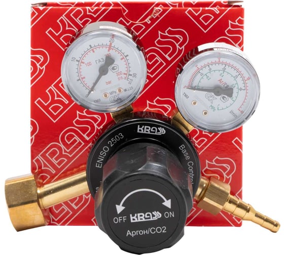 Регулятор расхода газа для углекислоты и аргона Base Control SE FLOW AR/CO2 20/- МПа, 30/40 л/мин, поверенный KRASS 0870459KRPV 1