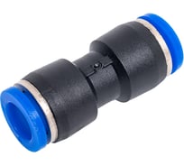 Фитинг прямой трубка 8 мм-8 мм, пластик BlackWeld 5302bw