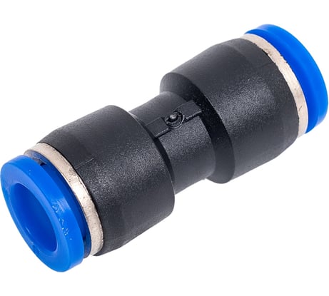 Фитинг прямой трубка 8 мм-8 мм, пластик BlackWeld 5302bw