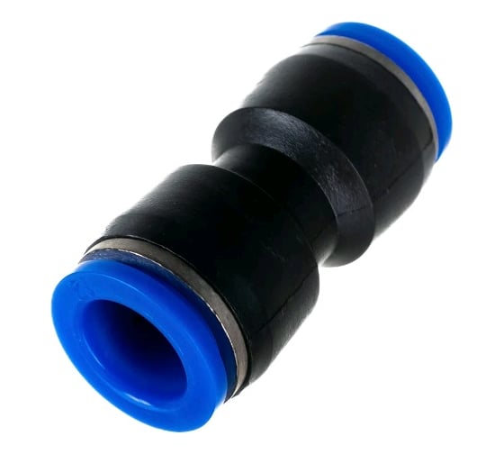 Фитинг SPU012 прямой, трубка 12 мм-12 мм, пластик BlackWeld 5304bw 1