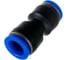 Фитинг SPU012 прямой, трубка 12 мм-12 мм, пластик BlackWeld 5304bw 1
