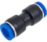 Фитинг прямой трубка 6 мм-6 мм, пластик BlackWeld 5301bw 2