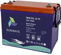 Аккумуляторная батарея Marine SMB GEL 12-75 Sunways SW101553M
