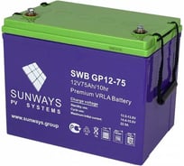 Аккумуляторная батарея GP 12В, 75 Ач, для ИБП Sunways SW101529